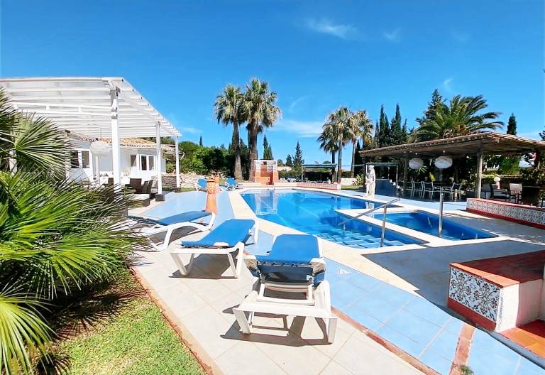 Villa with grill, patio & yard | Garden view in Mijas