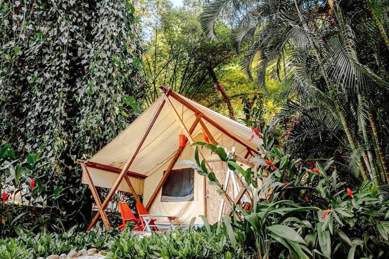 Outstanding Safari Tent Nestled Amidst Trees and Swimming Pool Provided in Jalcomulco, Veracruz in Veracruz