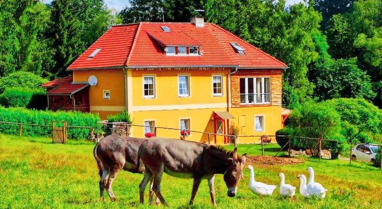 House with sauna, terrace & jacuzzi in Cesky Krumlov
