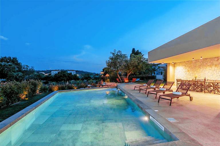 Family-oriented villa with BBQ, pool & yard | Pool view | Pets allowed — photo 5