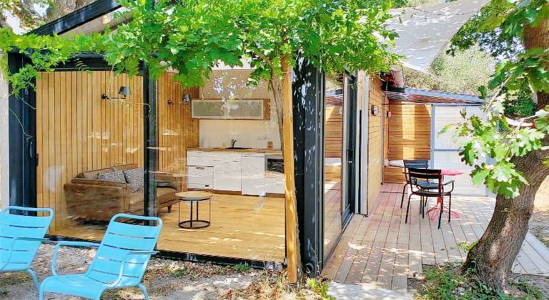 Le mazet des amants, cabane en bois avec jacuzzi privatif — photo 4