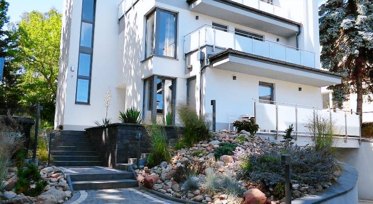 Holiday apartment with patio, yard & sauna in Gdynia
