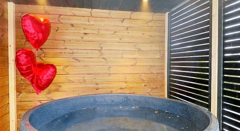Apartment with patio, hot tub & sauna in Olsztyn