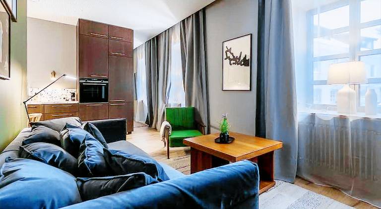 Domillion 1bdr brand-new Uzupis apt w free parking — photo 2