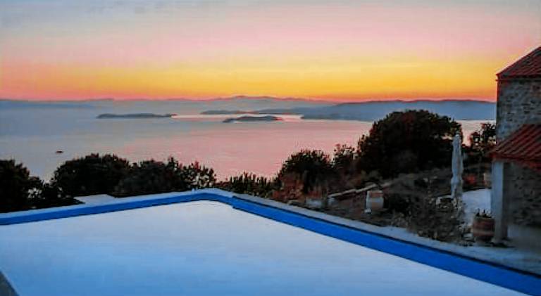Big villa with patio, private pool & grill | Pet-friendly in Skopelos