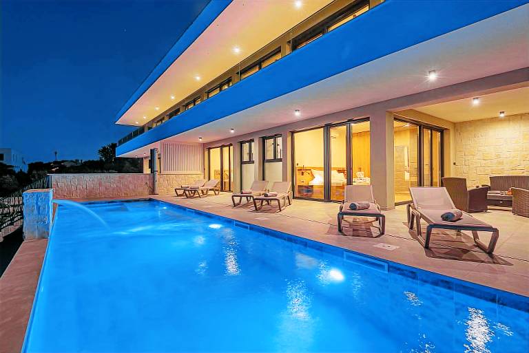Villa with garden, private pool & patio | Garden view in Vodice