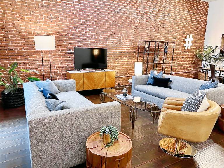 Visit LA Live from a Spacious Industrial Loft