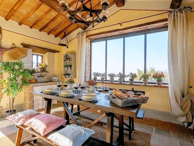 Wohnung in Cortona mit Terrasse, Garten und Grill — photo 4