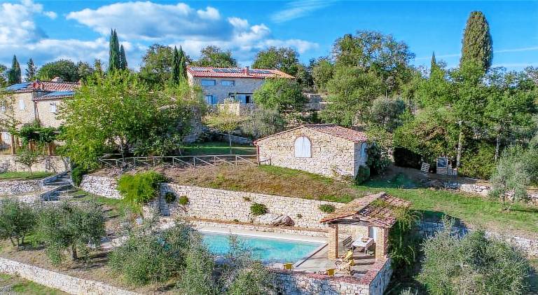 Villa with terrace, private pool & garden in Radda in Chianti