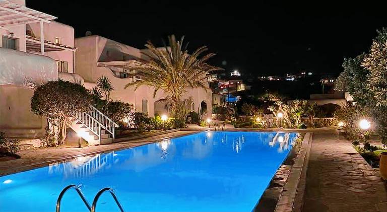 Mykonian Style Pool House 1 w Night Security Guard — photo 3