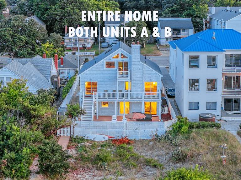 On Beach 5BD 7BA Sauna HotTub Billards FencedDeck