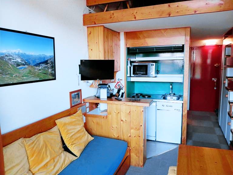 200m from resort center, 5th floor, tv, 30m², Les Arcs in Bourg-Saint-Maurice