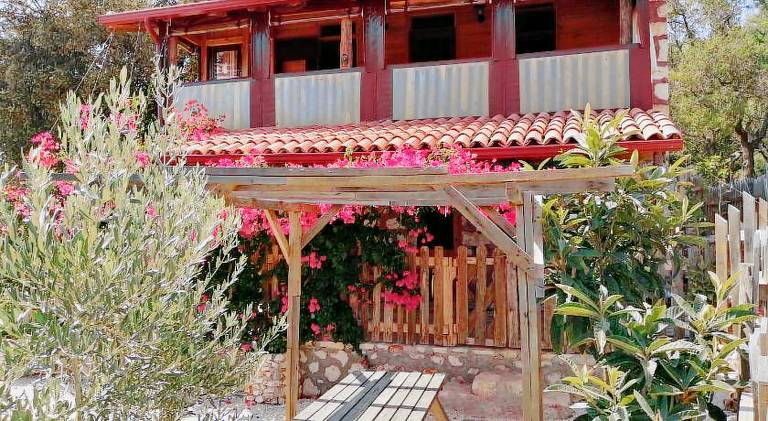 Private Restored stone house with terrace and gardens in Antalya