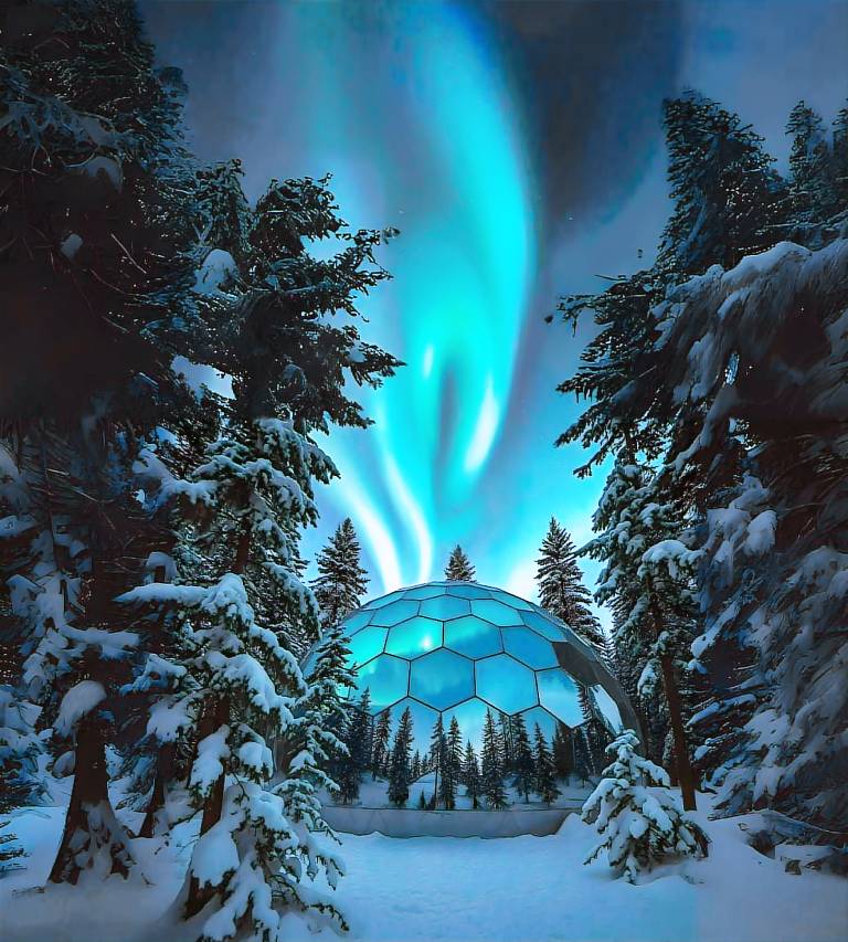 SKOG Aurora igloos in Kalix