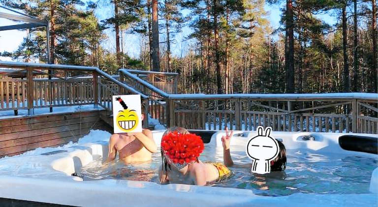 Timber cottages with jacuzzi and sauna near lake Vanern — photo 4