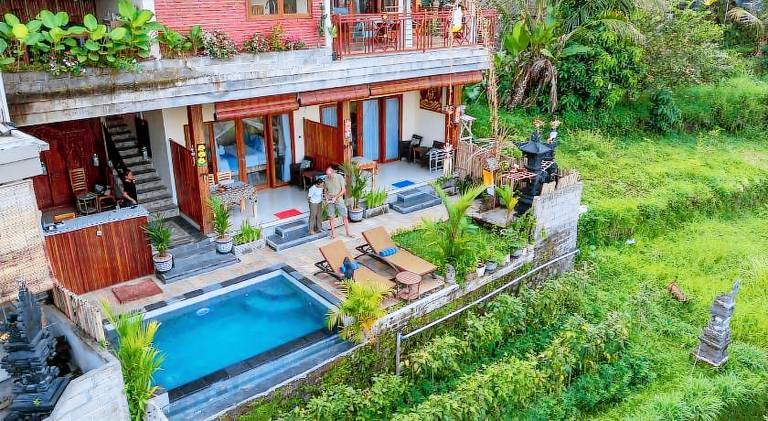 House with garden, terrace & pool in Karangasem