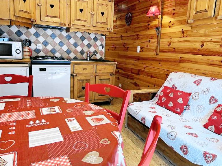 250m from shops, balcony, tv, 38m², Pra Loup — photo 4