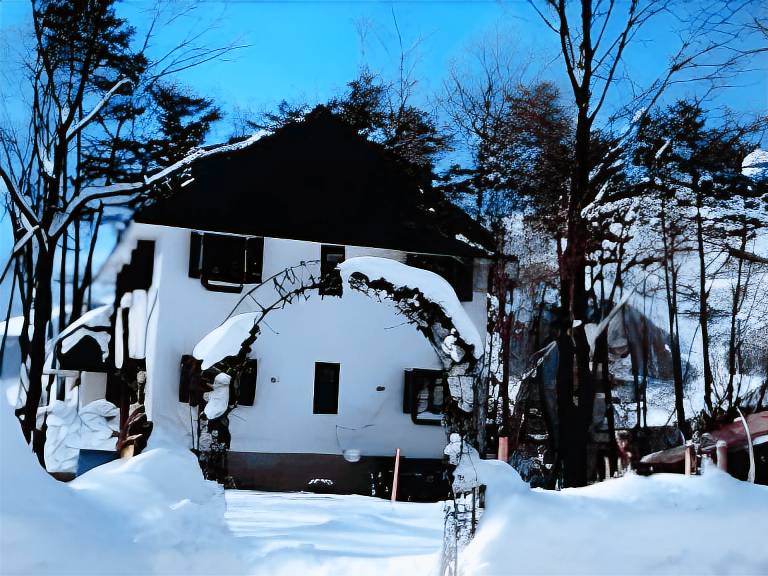 Vacation home with patio, garden & BBQ in Hakuba
