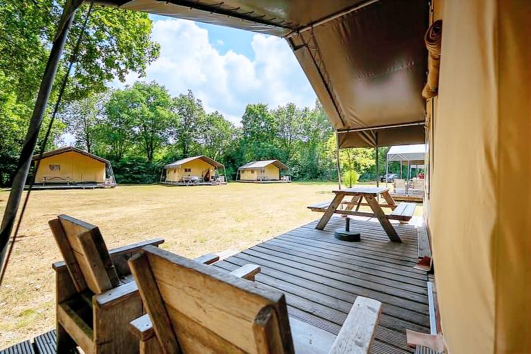 Tent with patio & heated pool — photo 2