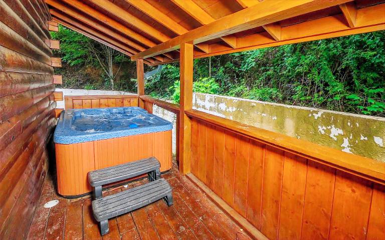 Cabin with pool, grill & hot tub | Mountain view — photo 3