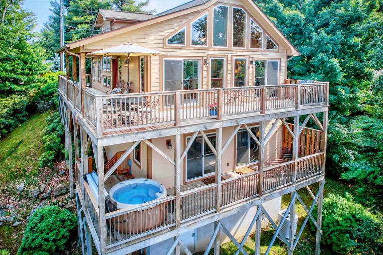 1 Beautiful View - Between Boone & Blowing Rock, hot tub, pool table! — photo 2