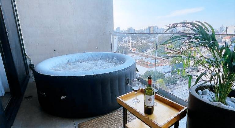 Espectacular diseno, terraza con Hamaca y Jacuzzi — photo 4