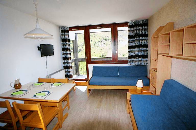 20m from resort center, 4th floor, balcony, tv, ski locker, 24m², Tignes — photo 4