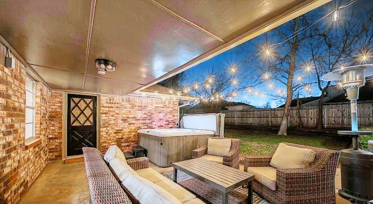 Luxury 4BR OKC Retreat w Hot Tub & Pool Table in Oklahoma City, OK