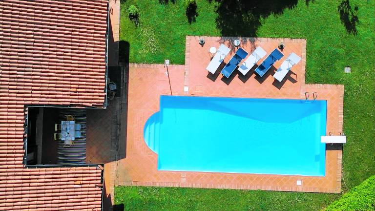 Ferienhaus mit Hund in Paradiso, Moniga del Garda fuer max. 8 Personen