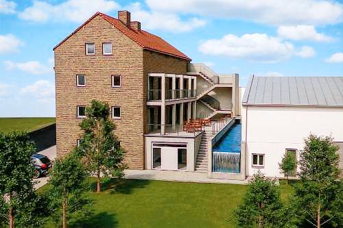 Nice serviced apartment with patio & hot tub | Pet-friendly in Mühlhausen/Thüringen