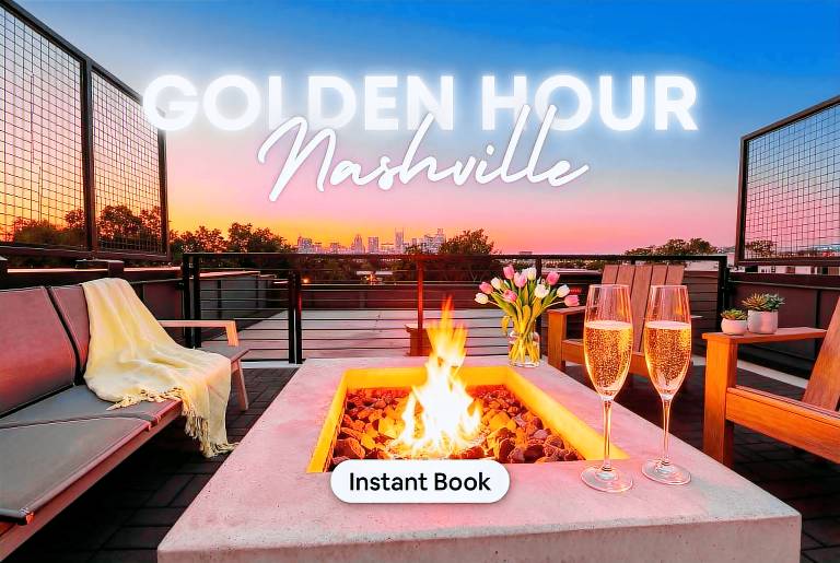 Luxe 4BR with Fire Pit Grill and City Views