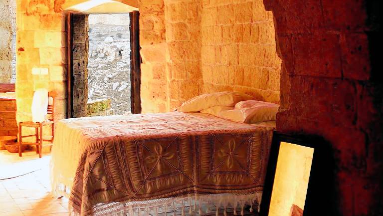 Family-Friendly Cave Suite Rental in Ancient Town of Basilicata Region, Italy in Matera