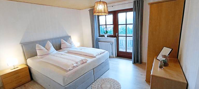 Ferienwohnung Nr 2 Balkon Südseite