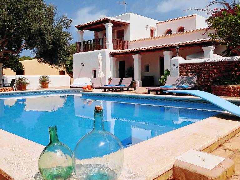 Ferienhaus mit Hund in Sant Carles de Peralta, Ibiza f&uuml;r max. 8 Personen