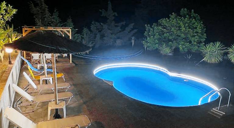 Villa with garden, private pool & patio | Dogs allowed in Aristotelis