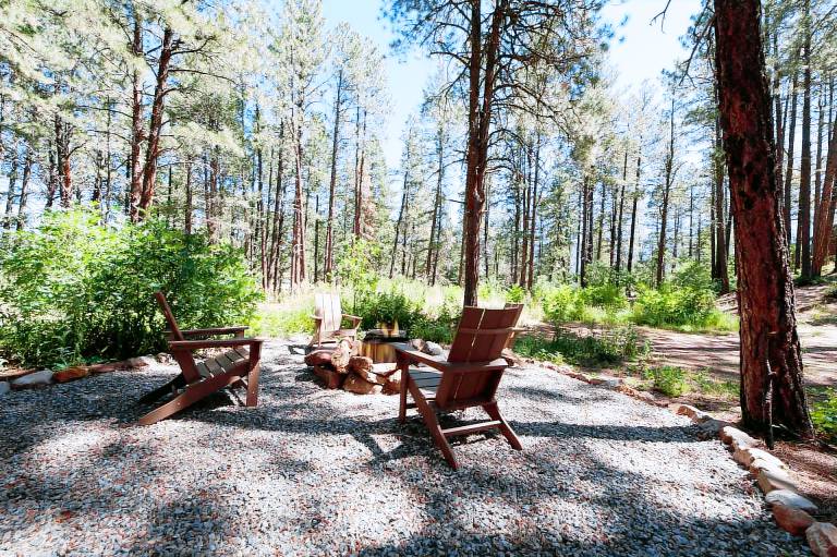 Pet Friendly Cabin on 3.5 acres between Durango and Purgatory - Fire Pit — photo 2