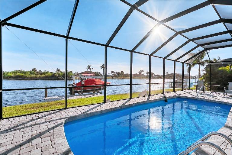 South Gulf Cove 2 Bedroom Canal Pool Home
