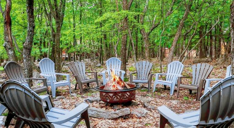 Vacation home with hot tub in Lake Harmony, PA