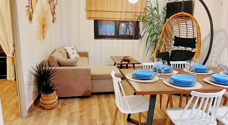 Holiday apartment with terrace & garden in Lemnos