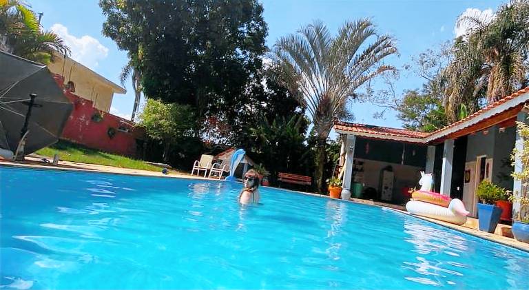 Vacation home with garden, pool & terrace in Itu