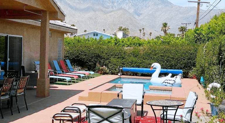 Fully equipped charming house with garden, private pool & patio | Good for workation | Pets allowed in Palm Springs, CA