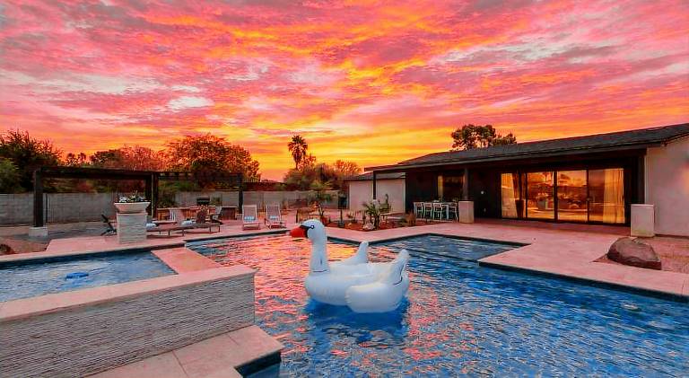 Vacation home with pool | Pet-friendly in Phoenix, AZ