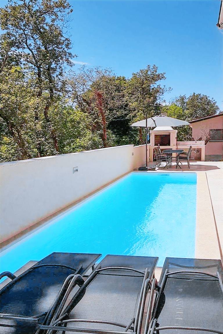 Nice holiday apartment with patio, garden & private pool | Pet-friendly in Umag