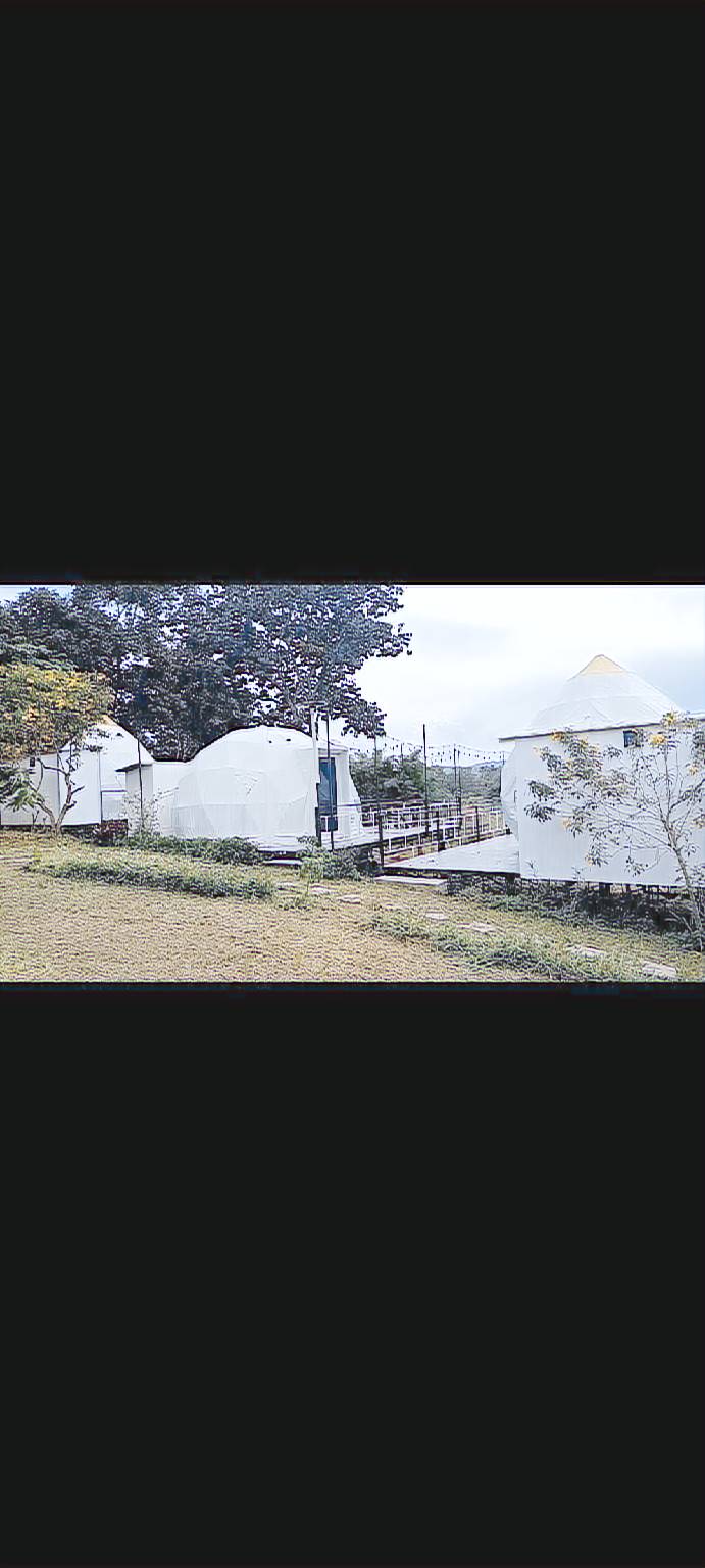 Dome tent accommodation with Khao Kho view and private bathroom in Khao Kho