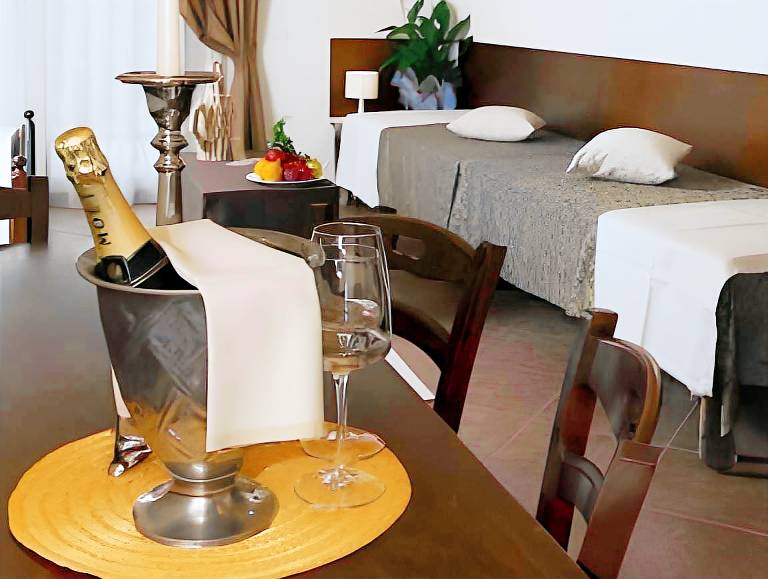 Serviced apartment with patio, yard & pool | Pets are welcome in Cavaion Veronese