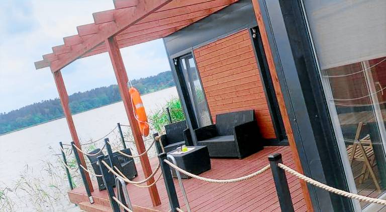 Rental apartment with terrace, garden & hot tub in Olsztyn