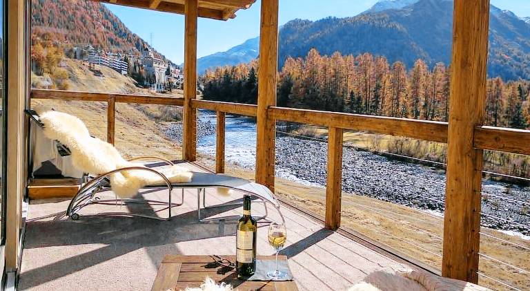 Rental apartment with sauna in Pontresina