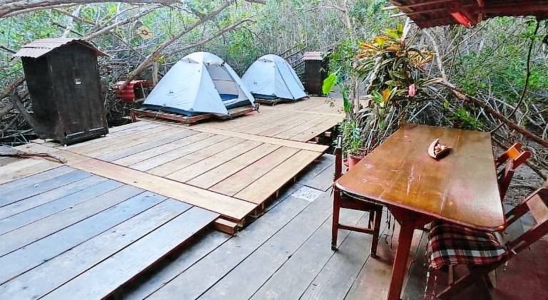 Tent with 1 room for 2 persons in Santa María Tonameca