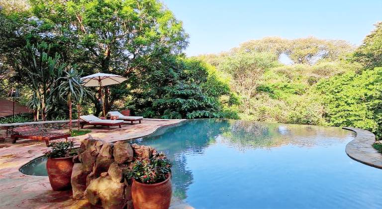 Tent with pool, yard & terrace — photo 5