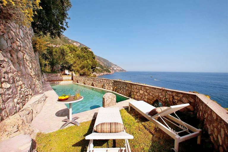 Ferienhaus mit Pool in Positano, Amalfiküste f&uuml;r max. 23 Personen